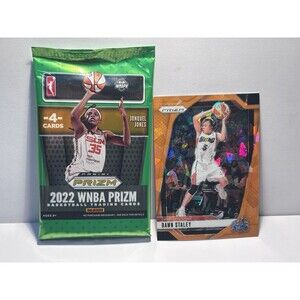 Dawn Staley Cracked Ice Orange & Sealed 4 WNBA Card Pack Sting South Carolina